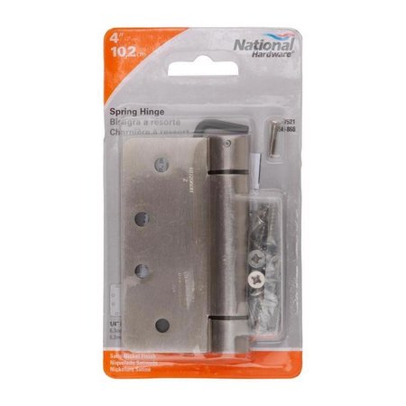 NATIONAL HARDWARE Satin Nickel Spring Hinge 1 pk N350-868